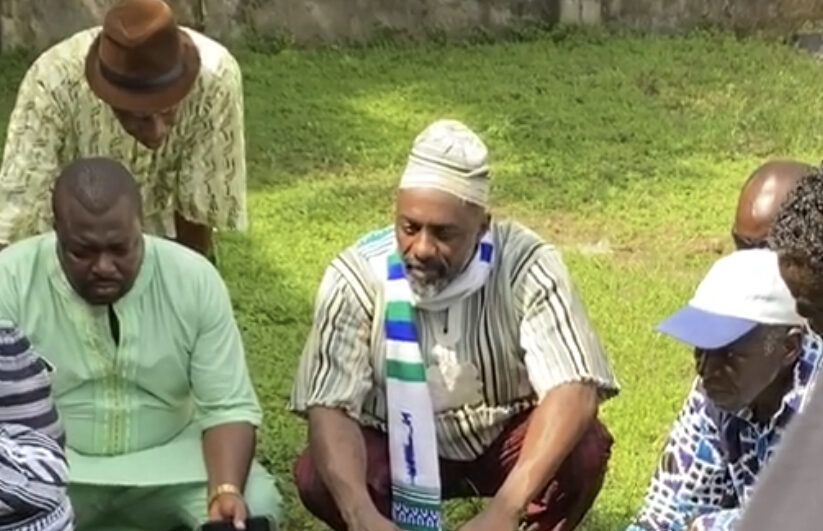 Idris Elba crowned a Paramount Chief Kong Mbakie on Sherbro Island…